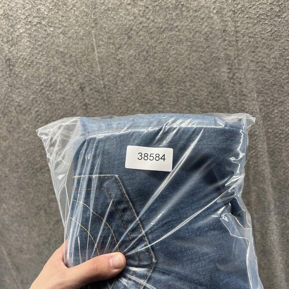 True Religion Jeans Mens 32 Blue Billy Straight Leg Made In USA Denim Classic - Picture 9 of 9